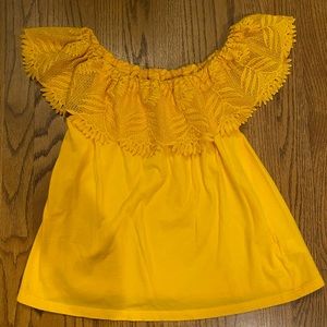 A New Day yellow/orange off-shoulder top